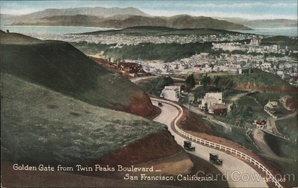 Golden Gate from Twin Peaks Boulevard San Francisco California