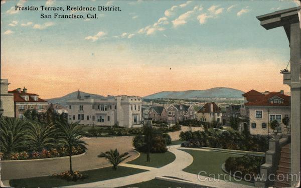 Presidio Terrace, Residence District San Francisco California
