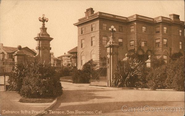 Entrance to the Presidio Terrace San Francisco California