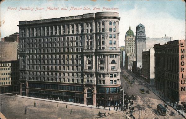 Flood Building From Market and Mason Sts. San Francisco California