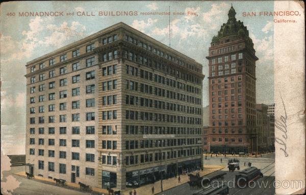 Monadnock and Call Buildings, Reconstructed Since Fire San Francisco California