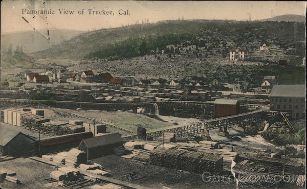 Panoramic View of Town Truckee California