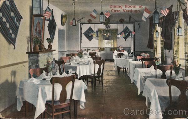 Dining Room at Casa Verdugo Glendale California