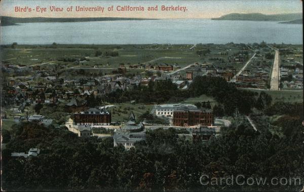 Birds Eye View of University of California and Berkeley