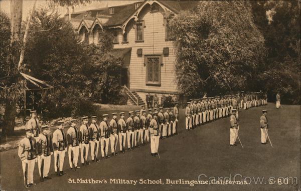 St. Matthews Military School Burlingame California
