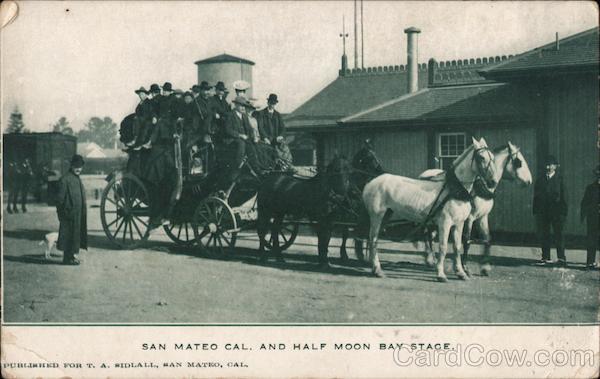 San Mateo and Half Moon Bay Stage California