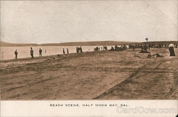 Beach Scene, Half Moon Bay California