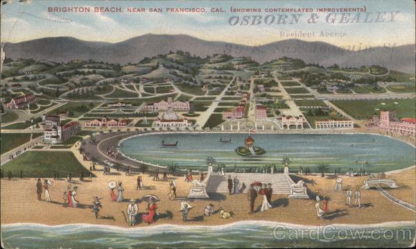 Brighton Beach, Showing Contemplated Improvements San Francisco California