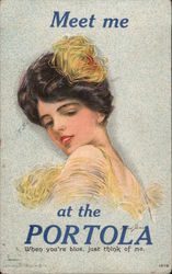 Meet me at the Portola - when you're blue just think of me Postcard