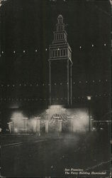The Ferry Building Illuminated Postcard