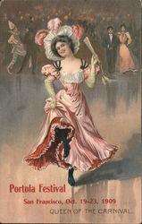 Portola Festival "Carnival" Series Postcard