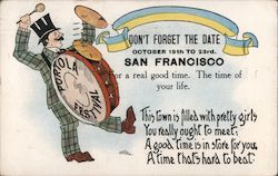 Portola Festival - Don't forget the date October 19th to 23rd - for a real good time. The time of your life. San Francisco, CA P Postcard