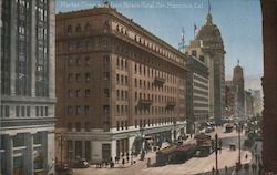 Market Street West From Palace Hotel Postcard