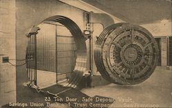 23 Ton Door, Safe Deposit Vault - Savings Union Bank and Trust San Francisco, CA Postcard Postcard Postcard
