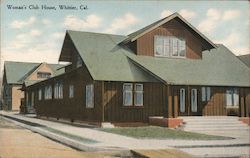 Woman's Club House Whittier, CA Postcard Postcard Postcard