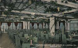 Tea Room Adjoining Roof Garden, H.C. Capwell Company Oakland, CA Postcard Postcard Postcard