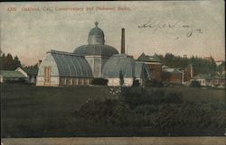 Conservatory and Piedmont Baths Postcard