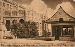 Carnegie Library and Chamber of Commerce Postcard