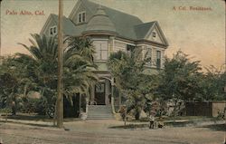 A California Residence Postcard