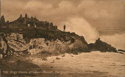 High Waves at Lovers' Point Postcard