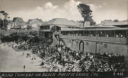 Band Concert on the Beach Postcard