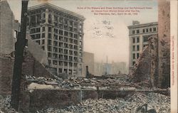 Ruined Buildings After the Fire Postcard