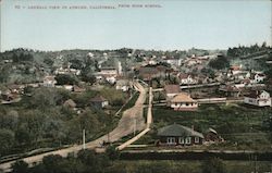 General View of Auburn, California From High School Postcard