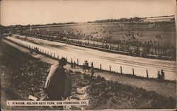 Stadium, Golden Gate Park - Race Track Postcard