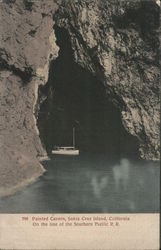Painted Cavern, Santa Cruz Island Postcard