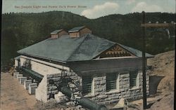 San Joaquin Light and Power Company Power House Postcard