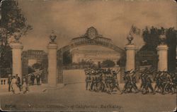 Sather Gate, Erected 1909, University of California at Berkeley Postcard