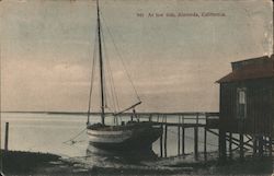 Sailboat at Low Tide Postcard