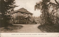 Sierra Hall, Belmont Military Academy Postcard
