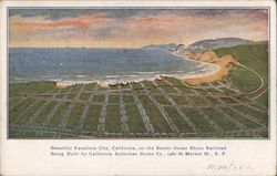 Rare: Farallone City, Ocean Shore Railroad Cal. Suburban Home Co. Montara, CA Postcard Postcard Postcard