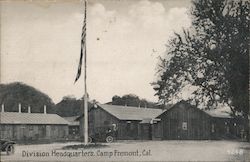 Division Headquarters, Camp Fremont Postcard
