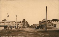 Main Street Menlo Park, CA Postcard Postcard Postcard