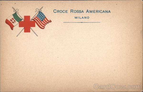 Red Cross Croce Rossa Americana Milano World War I