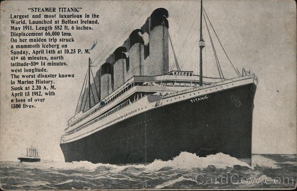 Steamer Titanic Boats, Ships