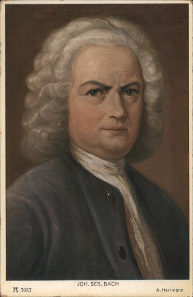 Johann Sebastian Bach Composers Postcard