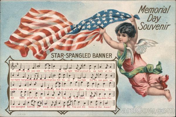 Memorial Day Souvenir Star Spangled Banner Sheet Music