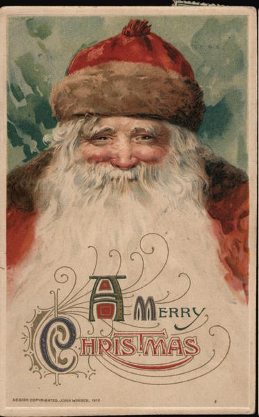 Santa Claus with Long White Beard
