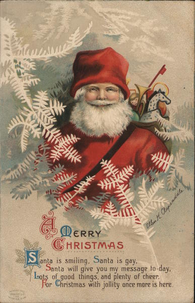 A Merry Christmas Santa is Smiling, Santa is Gay, Santa Will Give You My Message Today