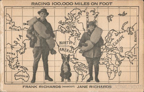 Distance Walkers Frank & Jane Richards Los Angeles California