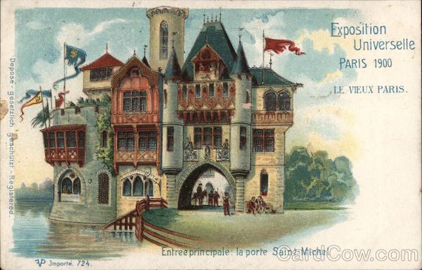 Main Entrance the Saint-Michel Gate, Exposition Universelle Paris 1900