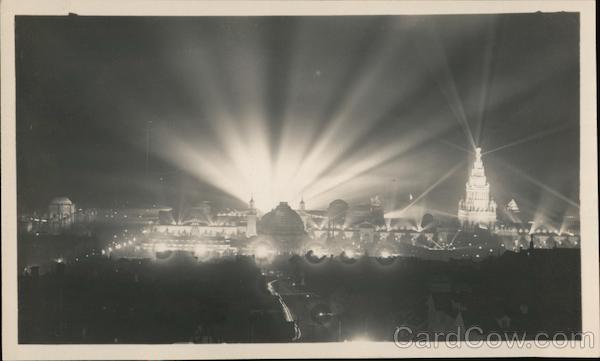 Exposition at Night 1915 Panama-Pacific Exposition
