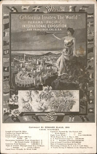 California Invites The World Panama - Pacific International Exposition