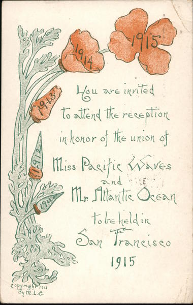 Reception M.L.C. 1915 Panama-Pacific Exposition