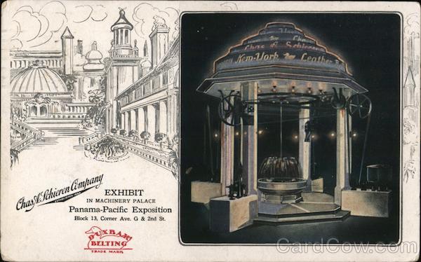 Chas L. Schieren Company Exhibit in Machinery Palace