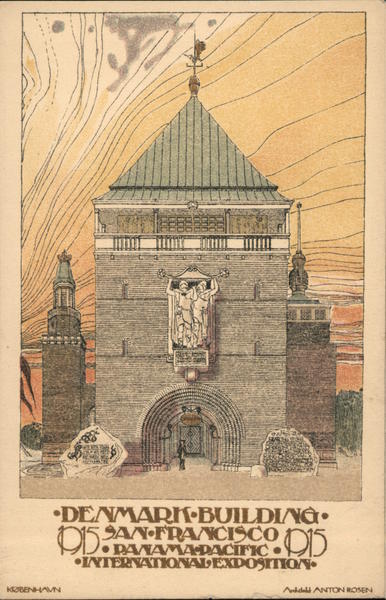 Denmark Building - San Francisco Panama Pacific Exposition 1915