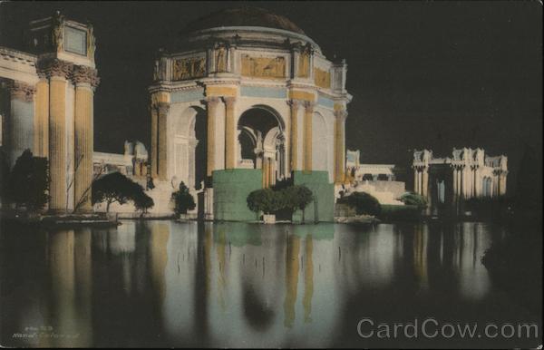 Palace of Fine Arts, Night Illumination-Panama-Pacific International Exposition, San Francisco 1915